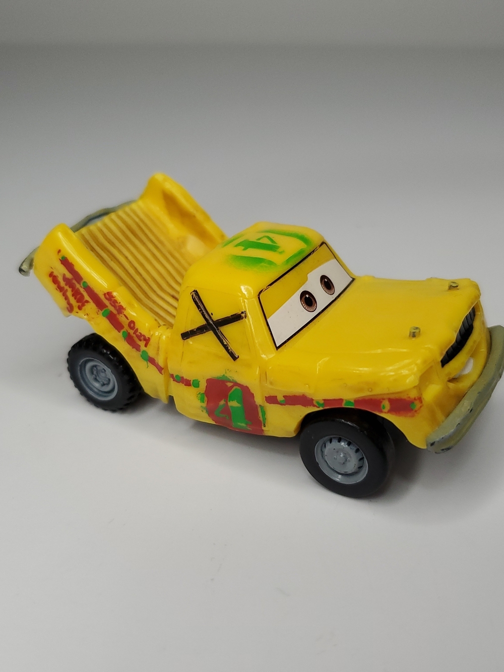 Disney Pixar Cars TACO Thunder Hollow Demolition Derby Plastic Yellow #44